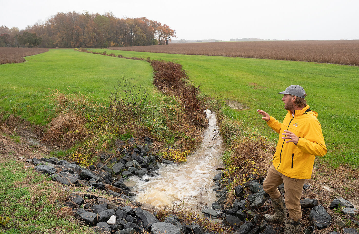 Stormwater from soy fields